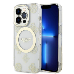 GUESS HC MAGSAFE IMLGLITTER GOLDTRANSPARENT IP13