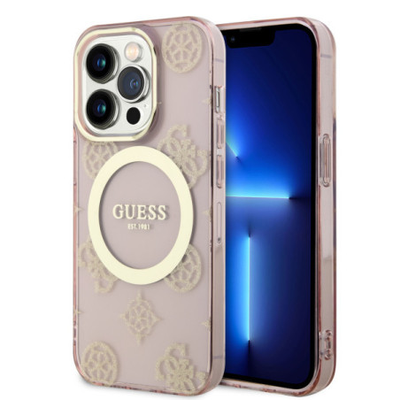 GUESS HC MAGSAFE IMLGLITTER PEONY GOLD KAKIIP15 PRO MAX