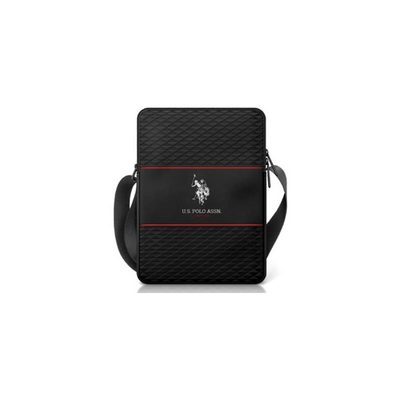 USPA TABLET BAG 8 STRIPEDH BLACK