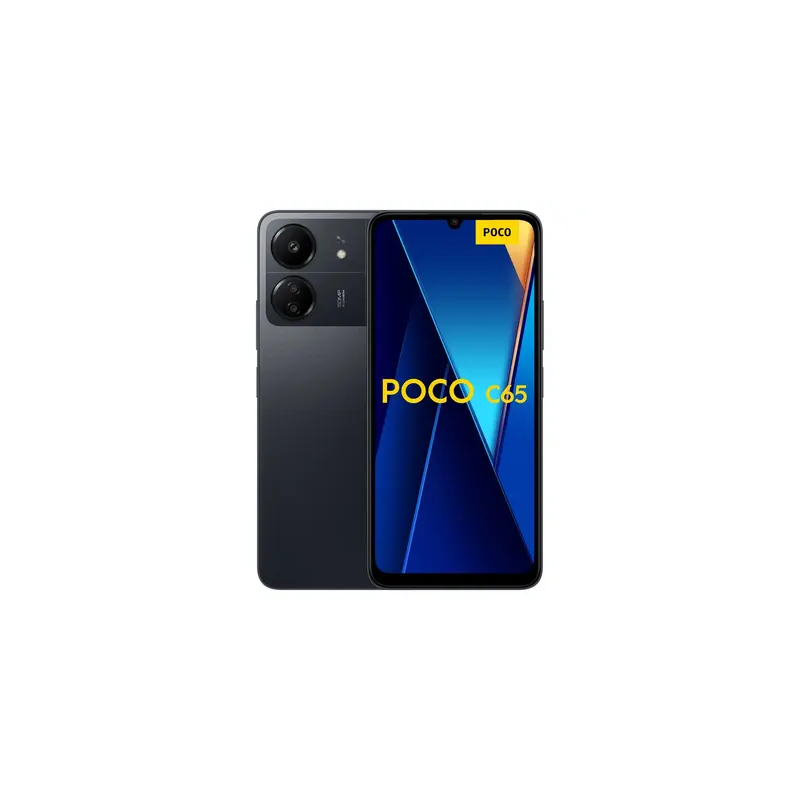 هاتف POCO C65_TD [8+256 جيجابايت] أسود - هاتف ذكي موثوق بتصميم أنيق | POCO