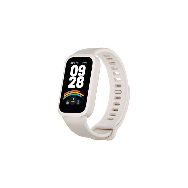 Xiaomi Smart Band 9 Active أبيض بيج – 50 وضع رياضي وبطارية 18 يومًا