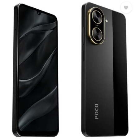 POCO C71_TD أسود – 4GB RAM، سعة 128GB، شاشة 6.71 إنش، بطارية 5000mAh
