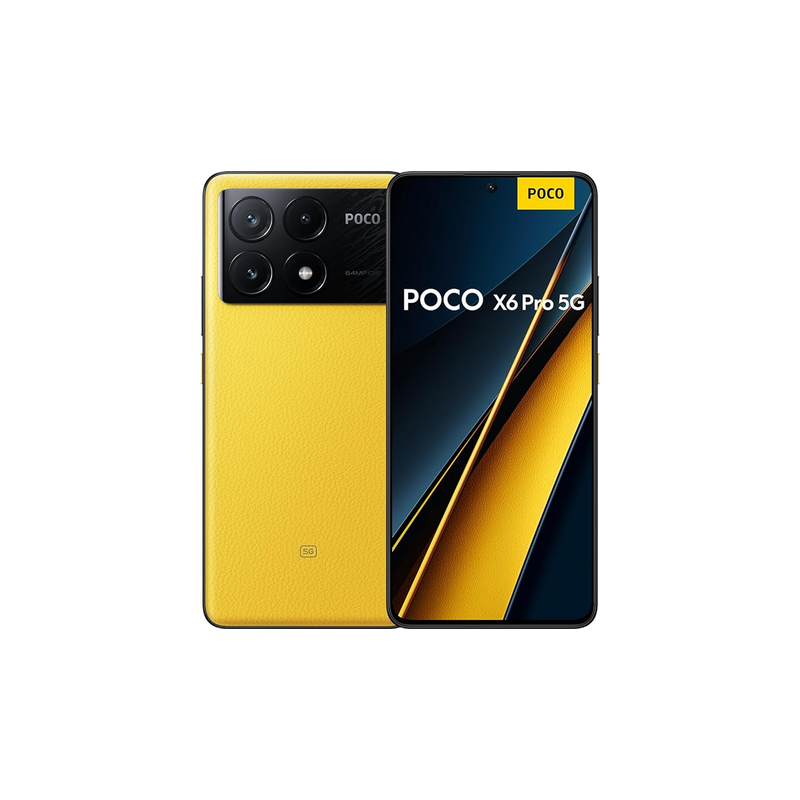 هاتف POCO X6 Pro_TD 5G [8+256 جيجابايت] أصفر - هاتف ذكي قوي يدعم 5G | POCO