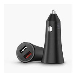"Mi 37W Dual-Port Car Charger - Fast Charging, Compact Design"