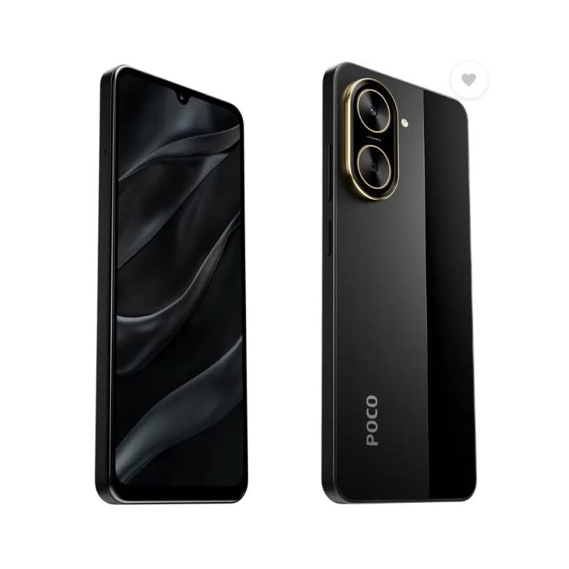 POCO C71_TD Black – 4GB RAM, 128GB Storage, 6.71" HD+, 5000mAh Battery