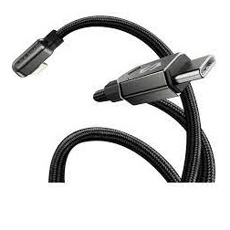 "BS-Right Ang. Lightning to USB-C Cable - 60 Chars."