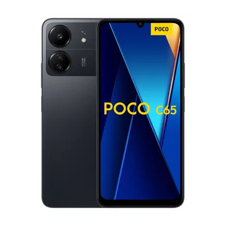 هاتف POCO C65_TD [8+256 جيجابايت] أسود - هاتف ذكي موثوق بتصميم أنيق | POCO