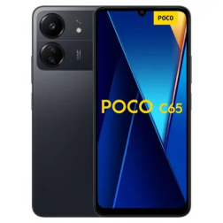 هاتف POCO C65_TD [8+256 جيجابايت] أسود - هاتف ذكي موثوق بتصميم أنيق | POCO