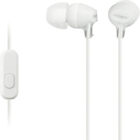سماعات Sony MDR-EX15AP السلكية (أبيض) | تواصل ليبيا