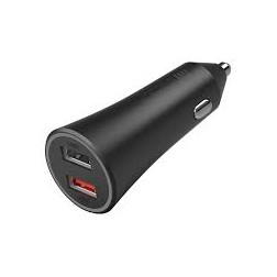 "Mi 37W Dual-Port Car Charger - Fast Charging, Compact Design"