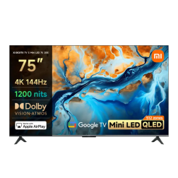 اشترِ Xiaomi TV S Mini LED 75 2025 من تواصل ليبيا، واستمتع بشاشة 75 بوصة 4K QD-Mini LED وتردد 144Hz وتقنية تعتيم محلي متطورة.